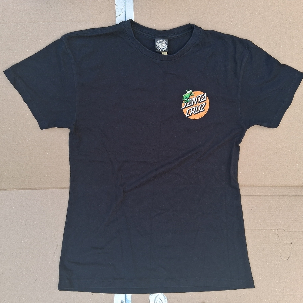 Black Graphic T-Shirt with Nature Design